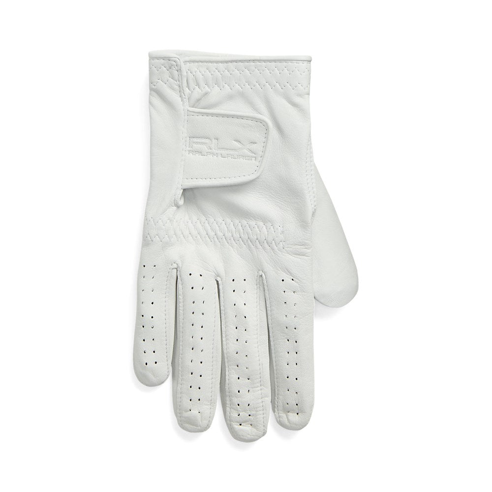 RLX Ralph Lauren Performance Cabretta Leder Golf Handschuh rechts - Keramik Weiß