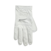 RLX Ralph Lauren Performance Cabretta Leder Golf Handschuh rechts - Keramik Weiß