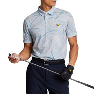 Lyle & Scott Golf Floral Polo Golfhemd - Pebbel