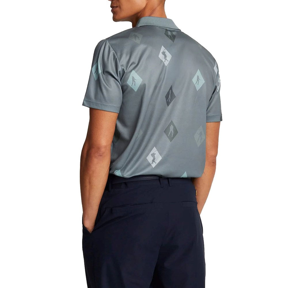 Lyle und Scott Polka Diamond Polo Golfhemd - Cactus Green