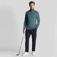 Lyle & Scott Golf Core 1/4 Zip Merino Mix - Eisenblau