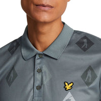 Lyle und Scott Polka Diamond Polo Golfhemd - Cactus Green