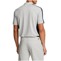 Lyle & Scott Golf Striped Polo Shirt - Kiesel/ Dunkle Marine