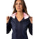 Golftini Damen -Kapuze -Windbrecherjacke für Kapuze - Marine/hellrosa