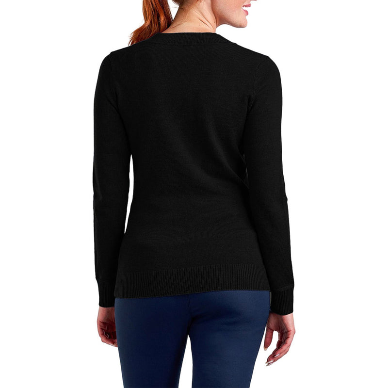 Nivo Frauen Nicole V -Neck -Pullover - Schwarz