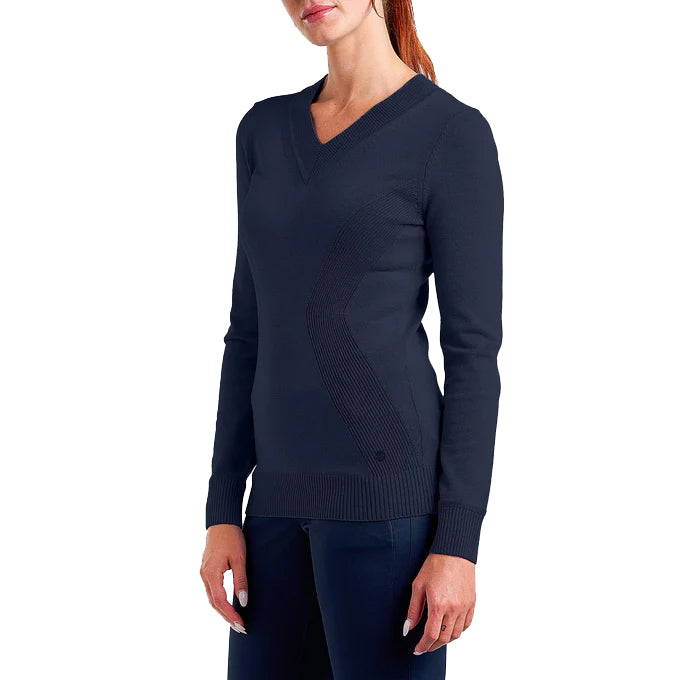 Nivo Frauen Nicole V -Neck -Pullover - Weiß