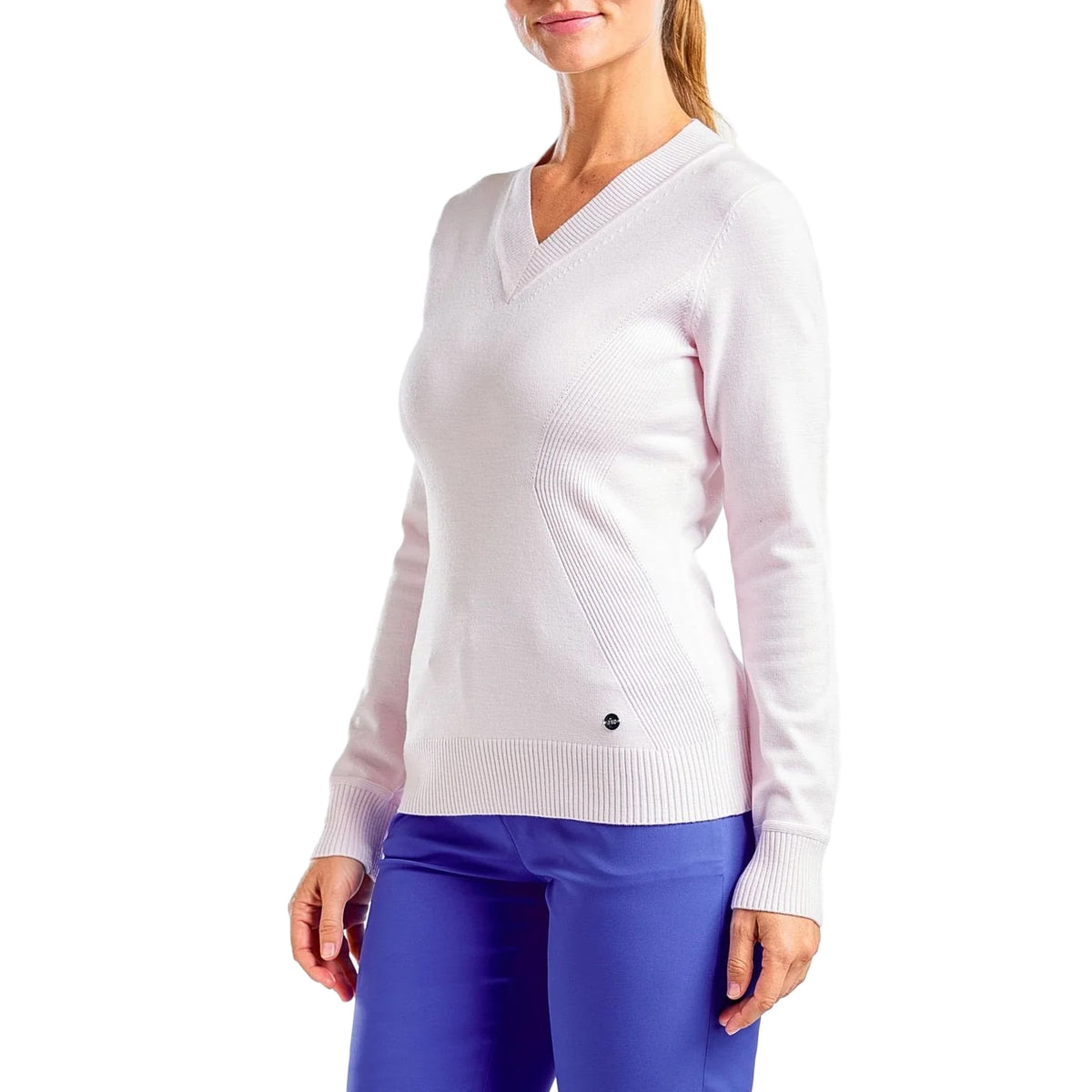 Nivo Frauen Nicole V -Neck -Pullover - Schwarz