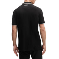 BOSS Paddy Pro Golf Polo Shirt - Black/Orange