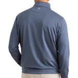 Peter Millar Perth Mélange Performance Quarter-Zip – Marineblau