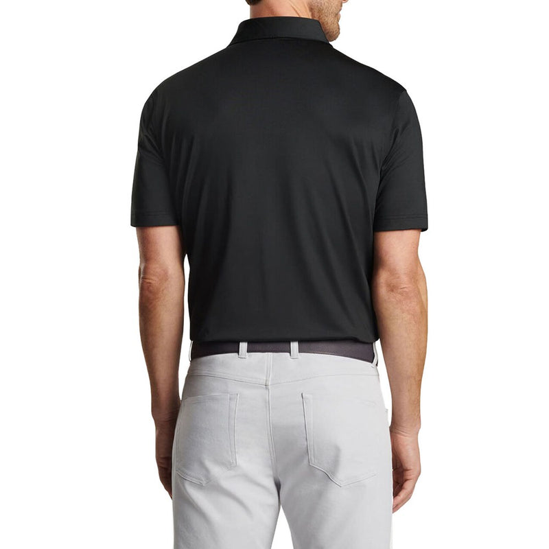 Peter Millar Performance Stretch Jersey Golfhemd - schwarz