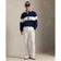RLX Ralph Lauren Classic Fit Doppelknit Tech Kragenpullover - Raffinierte Marine/Keramik Weiß