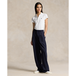 Polo Performance Ralph Lauren Frauen Baumwolle maßgeschneiderte Fit Polo -Hemd - rein weiß