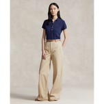 Polo Performance Ralph Lauren Frauen Baumwolle maßgeschneiderte Fit Polo -Hemd - Französische Marine