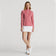 Rlx Ralph Lauren Frauen UV -Jersey 1/4 Reißverschlusspullover - Wüstenrose/reines Weiß