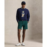 RLX Ralph Lauren Polo Bear 重量级毛圈高尔夫圆领毛衣 - 精致海军蓝