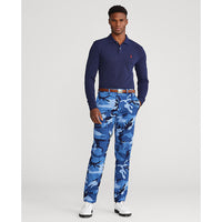 Polo Golf Ralph Lauren Cotton Pique Performance Langarmpolo - französische Marine/Rot