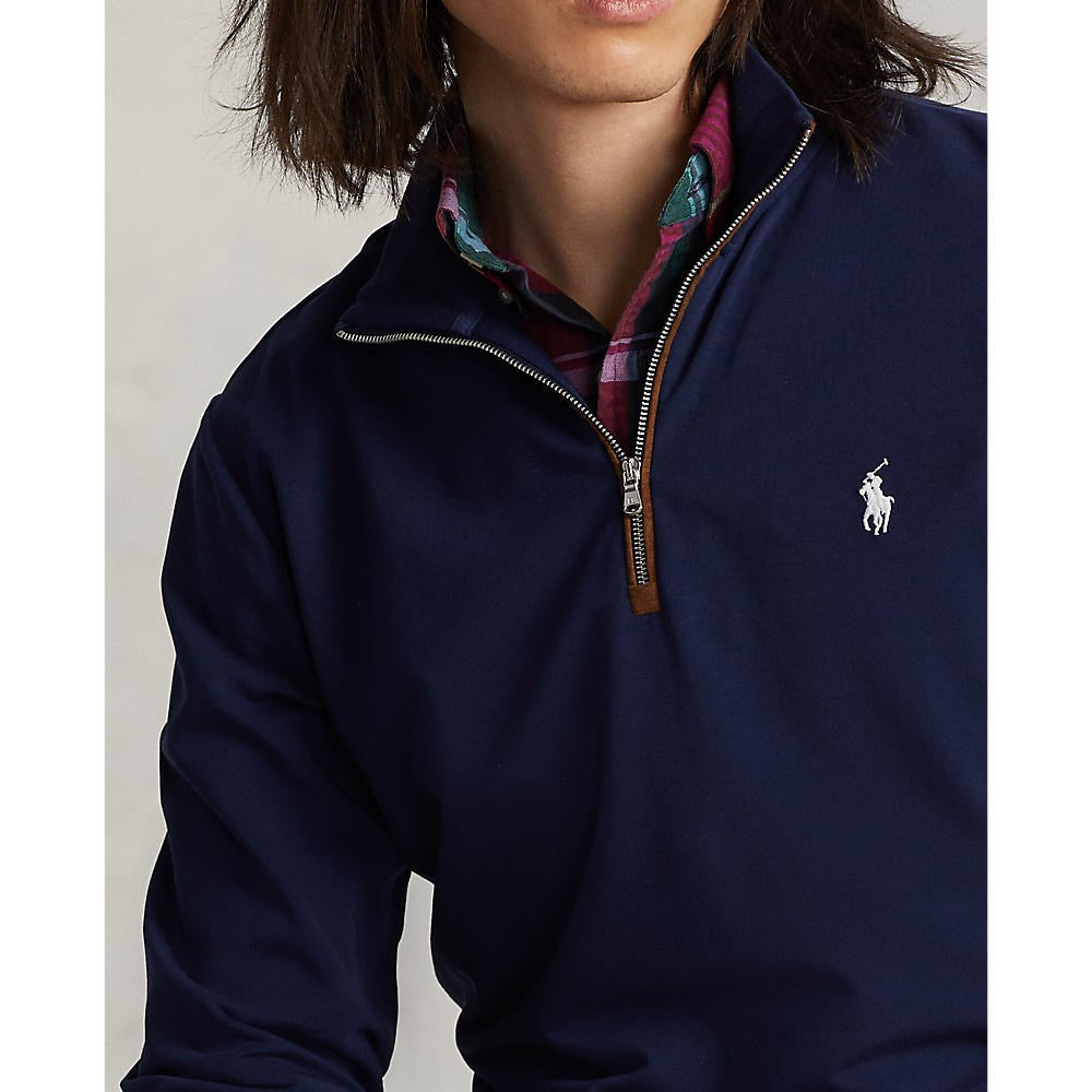 Polo Performance Ralph Lauren Fine Gauge Terry Halbzip - Französische Marine