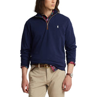 Polo Performance Ralph Lauren Fine Gauge Terry Halbzip - Französische Marine