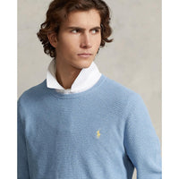 Polo Performance Ralph Lauren strukturierter Baumwollpullover - Pulverblau Heather
