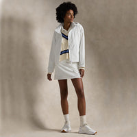Rlx Ralph Lauren Wasserdes Golfjacke von Frauen mit Kapuze - rein weiß