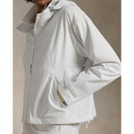 Rlx Ralph Lauren Wasserdes Golfjacke von Frauen mit Kapuze - rein weiß
