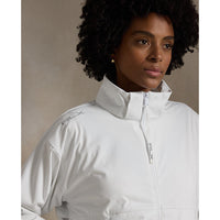 Rlx Ralph Lauren Wasserdes Golfjacke von Frauen mit Kapuze - rein weiß