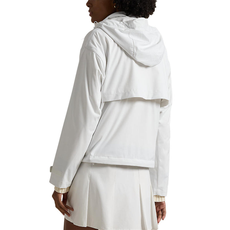 Rlx Ralph Lauren Wasserdes Golfjacke von Frauen mit Kapuze - rein weiß
