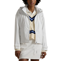 Rlx Ralph Lauren Wasserdes Golfjacke von Frauen mit Kapuze - rein weiß