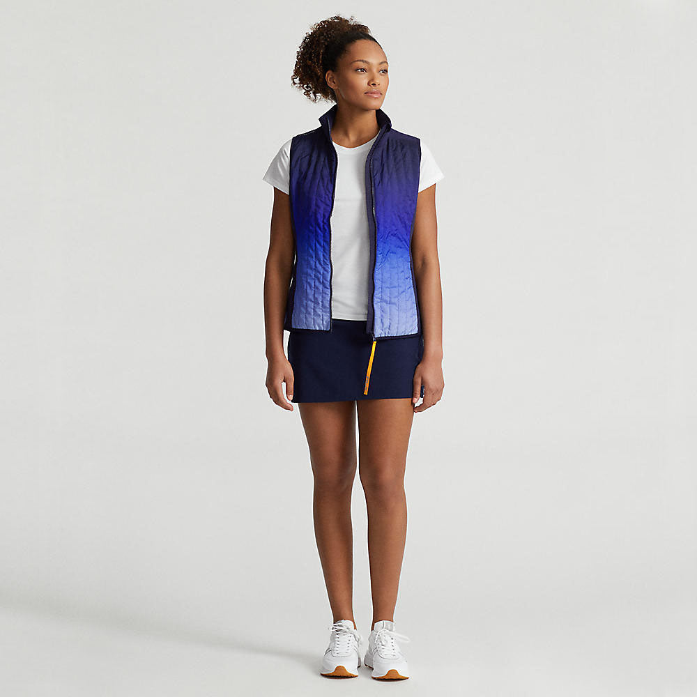 Rlx Ralph Lauren Frauen gesteppt Hybrid Vollzip -Weste - Active Ombre