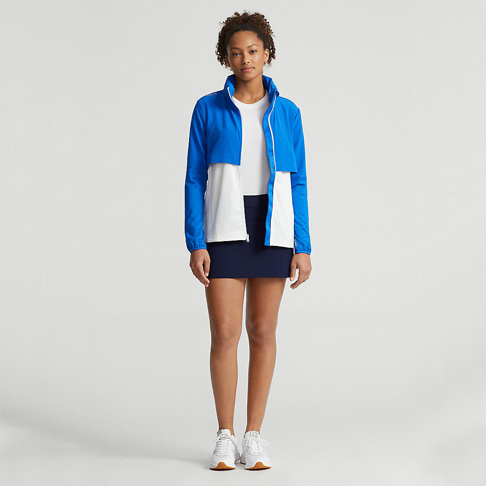 Rlx Ralph Lauren Frauen Hybrid Full Reißverschluss Golfjacke - Spa Royal/Pure White