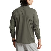 Polo Performance Ralph Lauren 1/4 Reißverschluss Peached Jersey - fossile Grün