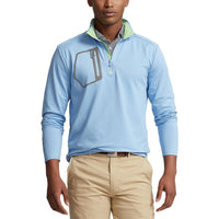 RLX Ralph Lauren Fahrer Luxus -Trikotpullover - Blaue Lagune