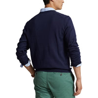 Polo Performance Ralph Lauren gegen Neck -Strick - Französische Marine
