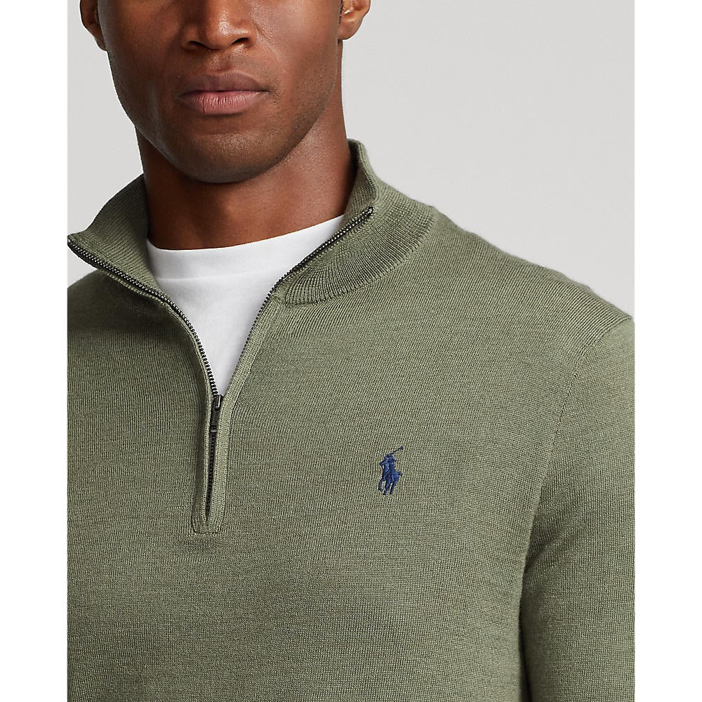 Polo Performance Ralph Lauren 1/4 Reißverschluss Coolmax -Strick - Shamrock Heather