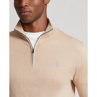 Polo Performance Ralph Lauren 1/4 Reißverschluss Coolmax -Strick - Basissand