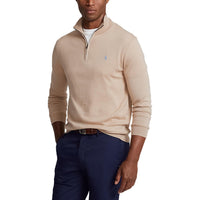 Polo Performance Ralph Lauren 1/4 Reißverschluss Coolmax -Strick - Basissand