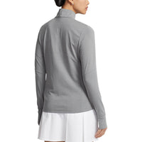 RLX Ralph Lauren Damen Stretch Trikot 1/4 Zip Golf Pullover - Stahlheider/Chic Creme