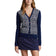 RLX Ralph Lauren Frauen V -Ausschnitt Wolle Mischung Golf Strickjacke - Französische Marine Multi