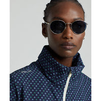 RLX Ralph Lauren Frauenhybrid -Overlay -Hood -Jacke - französische Marine/Diamantdruck