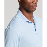 Rlx Ralph Lauren solide Luftstrom -Performance -Golfhemd - Elite Blau