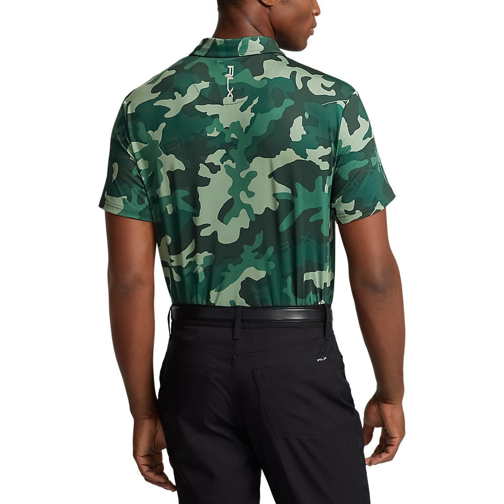 RLX Ralph Lauren bedrucktes leichter Luftstrom -Golfhemd - Hunt Club Green Camo