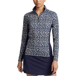 RLX Ralph Lauren Frauen UV -Trikot 1/4 Zip Pullover - Highlands Blumen