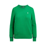 RLX Ralph Lauren Frauenbaumwäsche Mischung Langarmpullover - Kreuzfahrtgrün/französische Marine