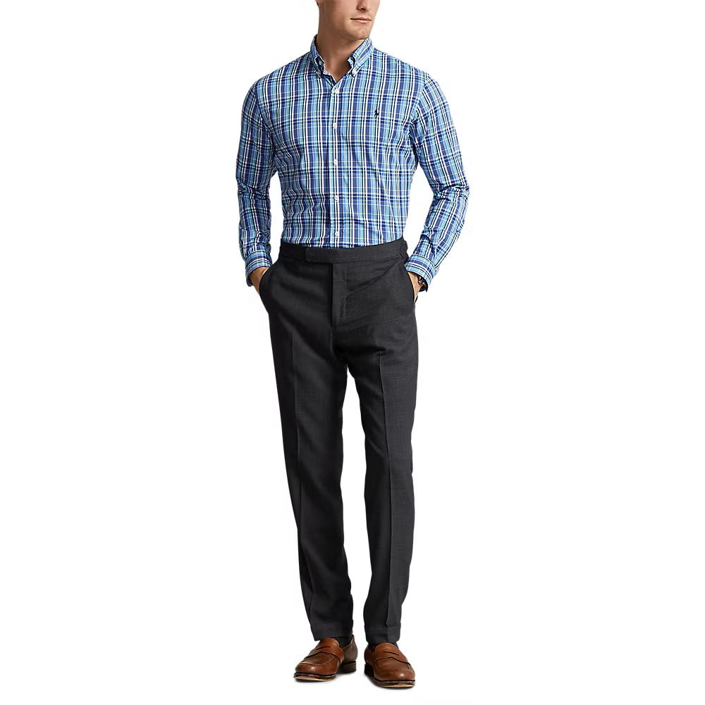 Polo Ralph Lauren Button Down Sportshirt - Blau/Pink Multi