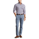 Polo Ralph Lauren Classic Fit Plaid Stretch Twill Golfhemd - Pink/ Blue Multi