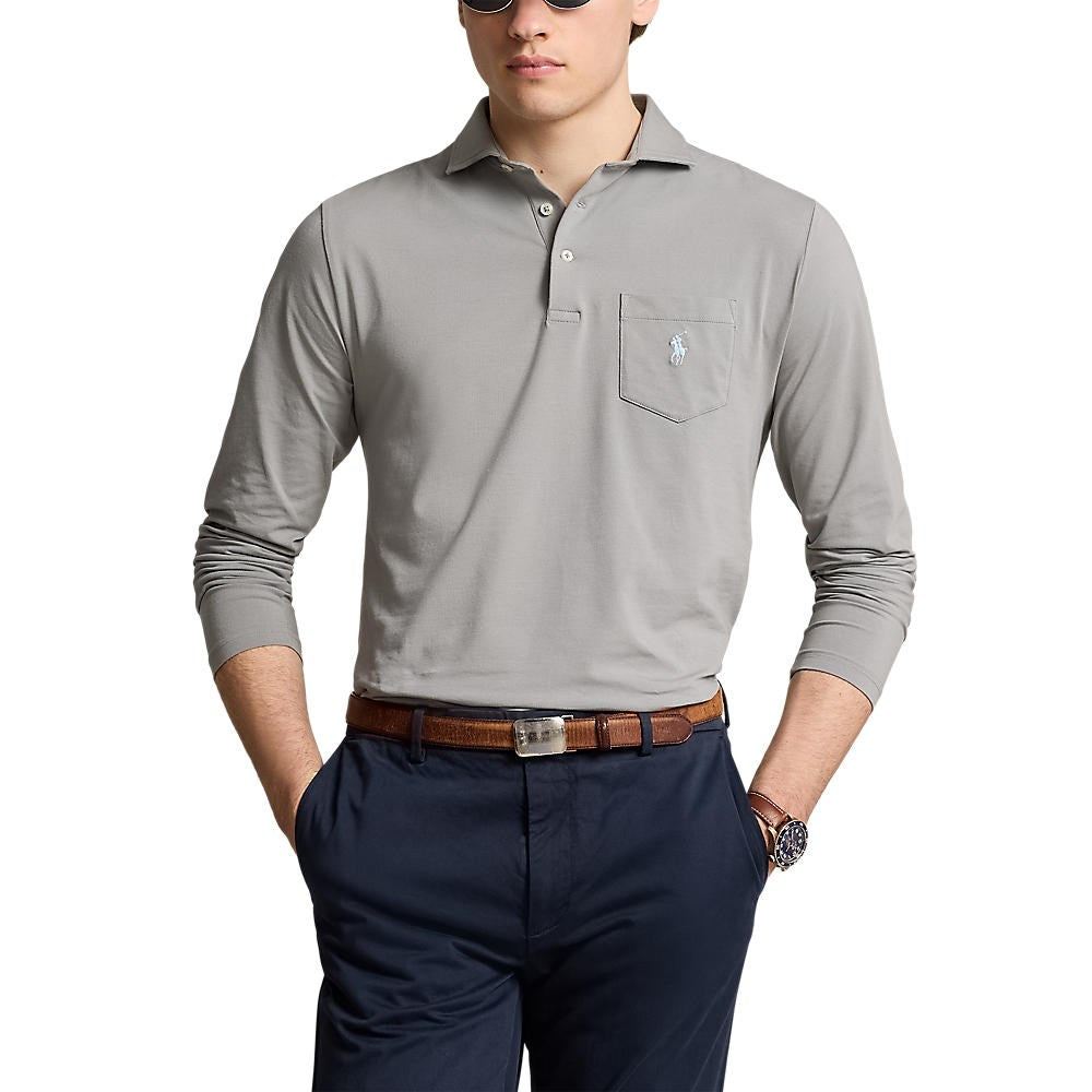 Rlx Ralph Lauren Stretch Lisle Golf -Hemd - Peakgrau