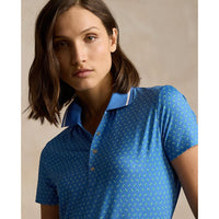 RLX Ralph Lauren Damen gedruckter Luftstrom -Golfpolo -Hemd - Mini Blumen -Deco