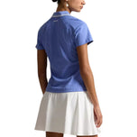 RLX Ralph Lauren Women's Active Cable 1/4 Zip Golf Polo Shirt - Blue Mist