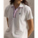 RLX Ralph Lauren Women's Tour Pique Golf Polo Shirt - Ceramic White/Blue Mist/Hot Pink