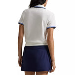 RLX Ralph Lauren Women's Tour Pique Bear Polo Shirt - Ceramic White